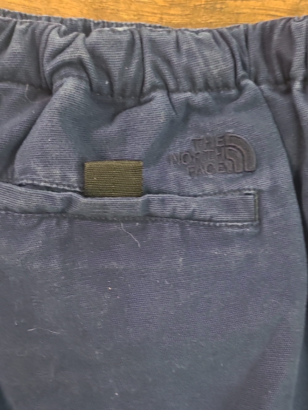 The North Face Navy Elastic Waist Shorts with Black Buckle - Picture 6 of 6